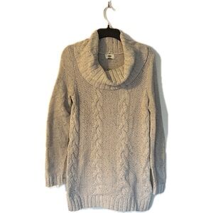 Old Navy Cable Knit Cowl Neck Sweater - Cream